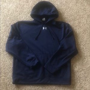 UNDER ARMOUR—navy blue hooded sweatshirt
